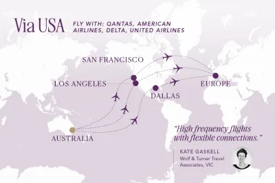 USA Flight Route