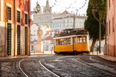 Tramway in Lisbon, Portugal