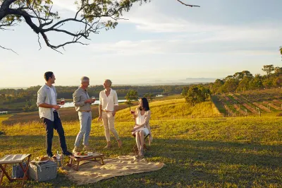 Picnic Escape at Audrey Wilkinson Vineyard, Hunter Valley. Image courtesy of Ultimate Winery Experiences Australia.