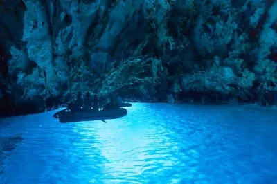 Bisevo Blue Cave, Croatia