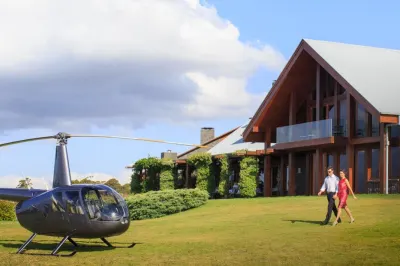 Spicers Peak Lodge | If you can't drive, why not fly - helicopter transfers available
