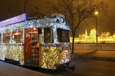 Christmas Tram in Budapest