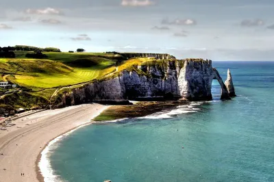 Chalk cliffs of Etretat
