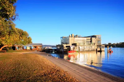 3 level glass fronted bistro, Noosa Boathouse. Visit Sunshine Coast