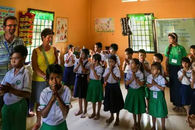 Uniworld supports the Future of Khmer Children Organization, a free school for underprivileged children in Siem Reap. Image: Kim Lambert