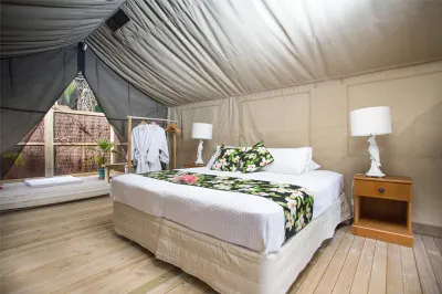 Staying inside Ikurangi Eco Retreat's exclusive Ariki Safari Tent is hardly anyone's idea of roughing it. Image courtesty of Ikurangi Eco Retreat.