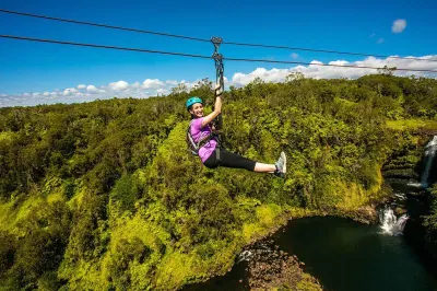 Zipline Tour with Kapohokine Adventures (image courtesy of Kapohokine Adventures)