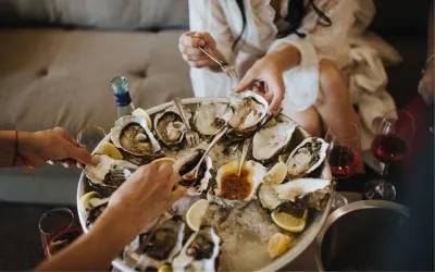 Oysters enjoyed in Western Australia