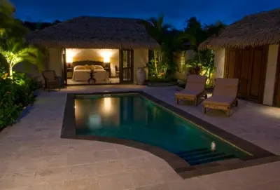 A glimpse inside the accommodation at Te Manava Luxury Villas & Spa. Image: Te Manava Luxury Villas & Spa