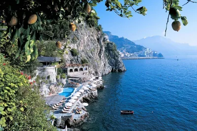 The pool area of Hotel Santa Caterina. Image: LHW
