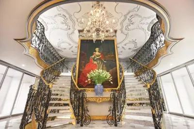 Oil painting of the ship