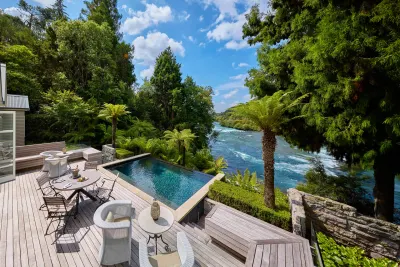 Huka Lodge luxury hotel Taupō New Zealand