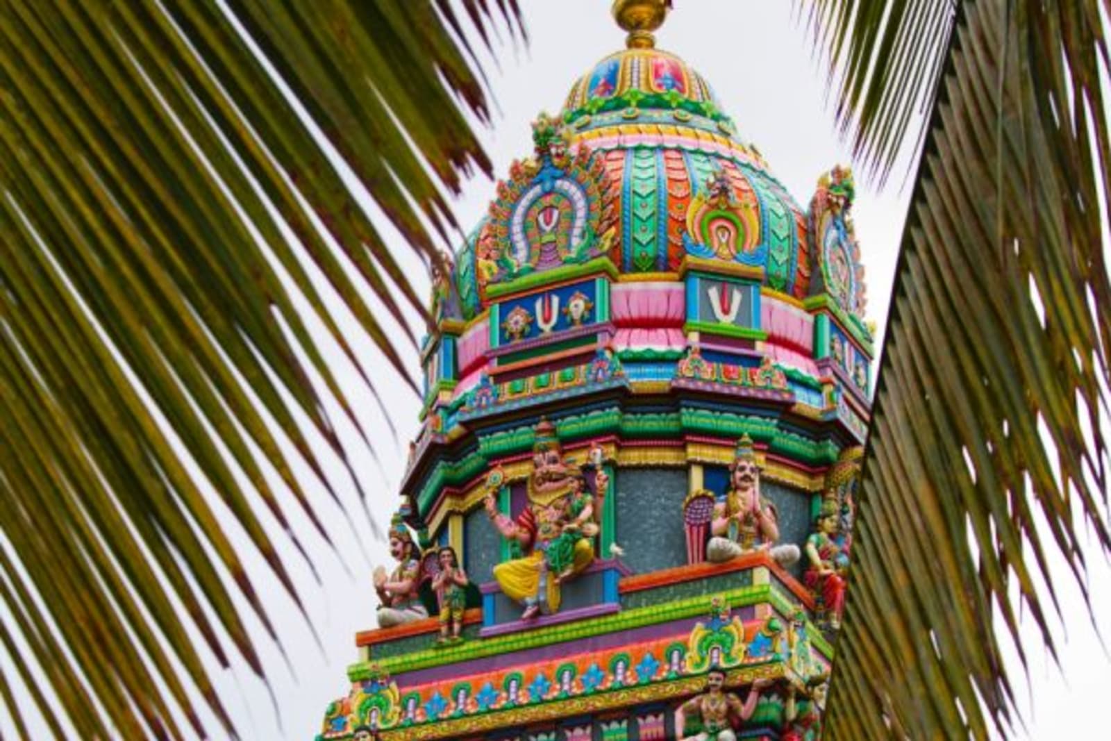 France, La Reunion, Saint Pierre, tempio Tamil (shri Mahabadra Karli)