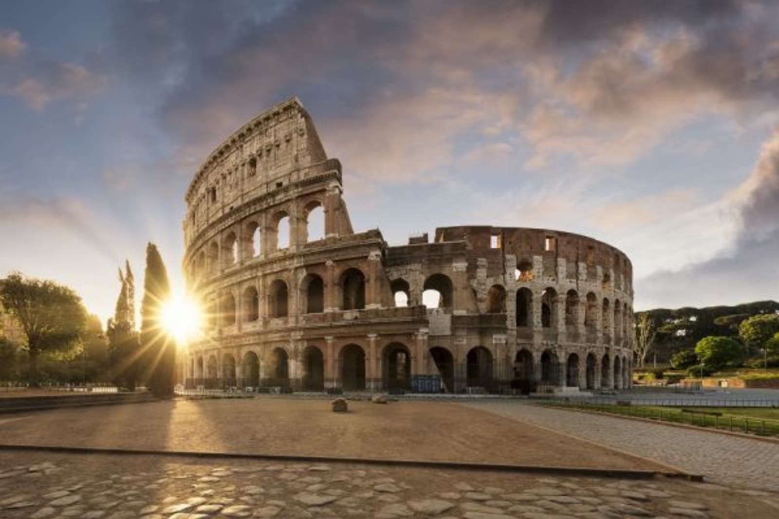 Colosseum at sunset