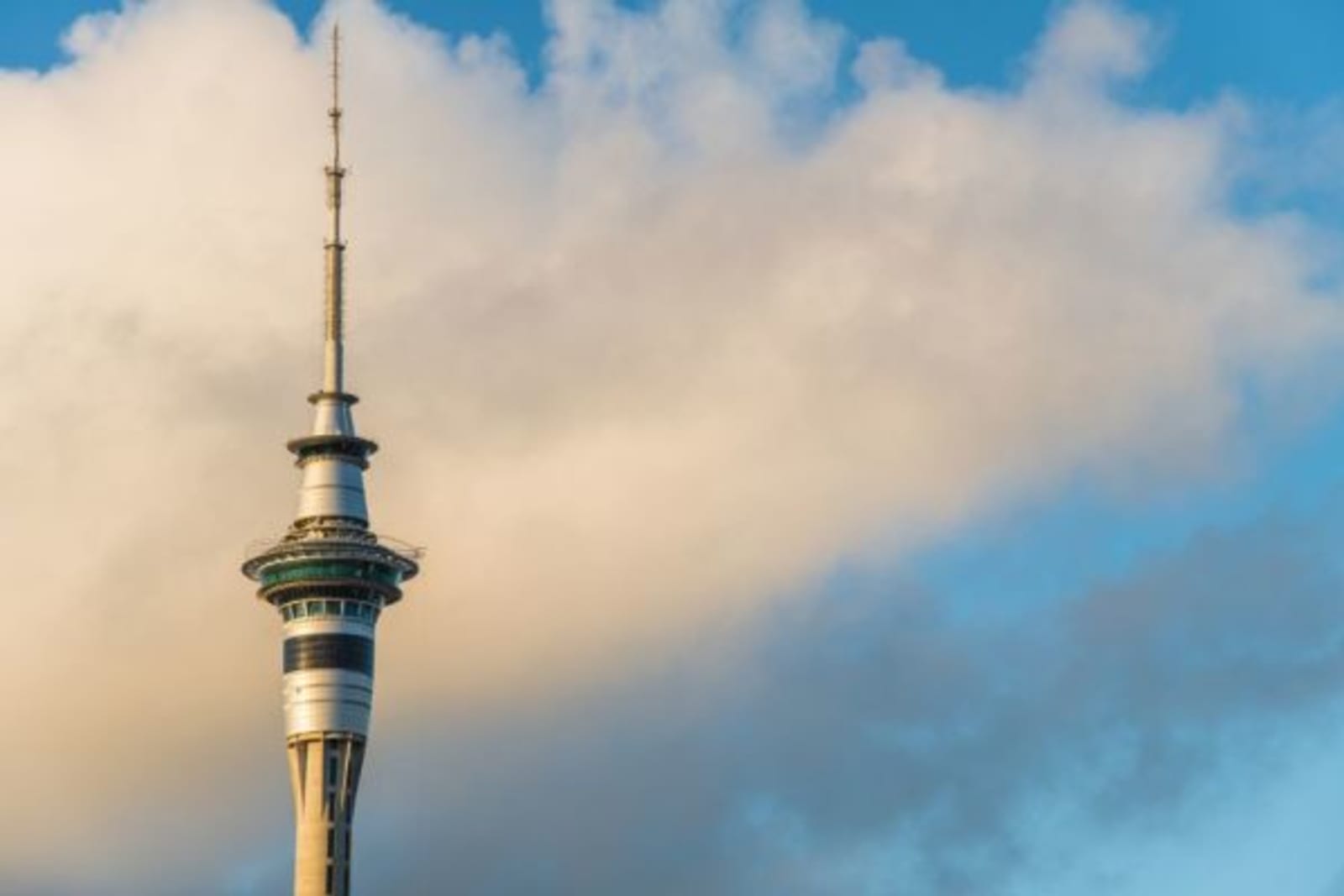 Close up of the sky tower peak