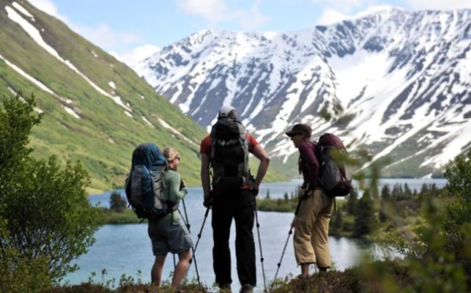 hikers in mountains