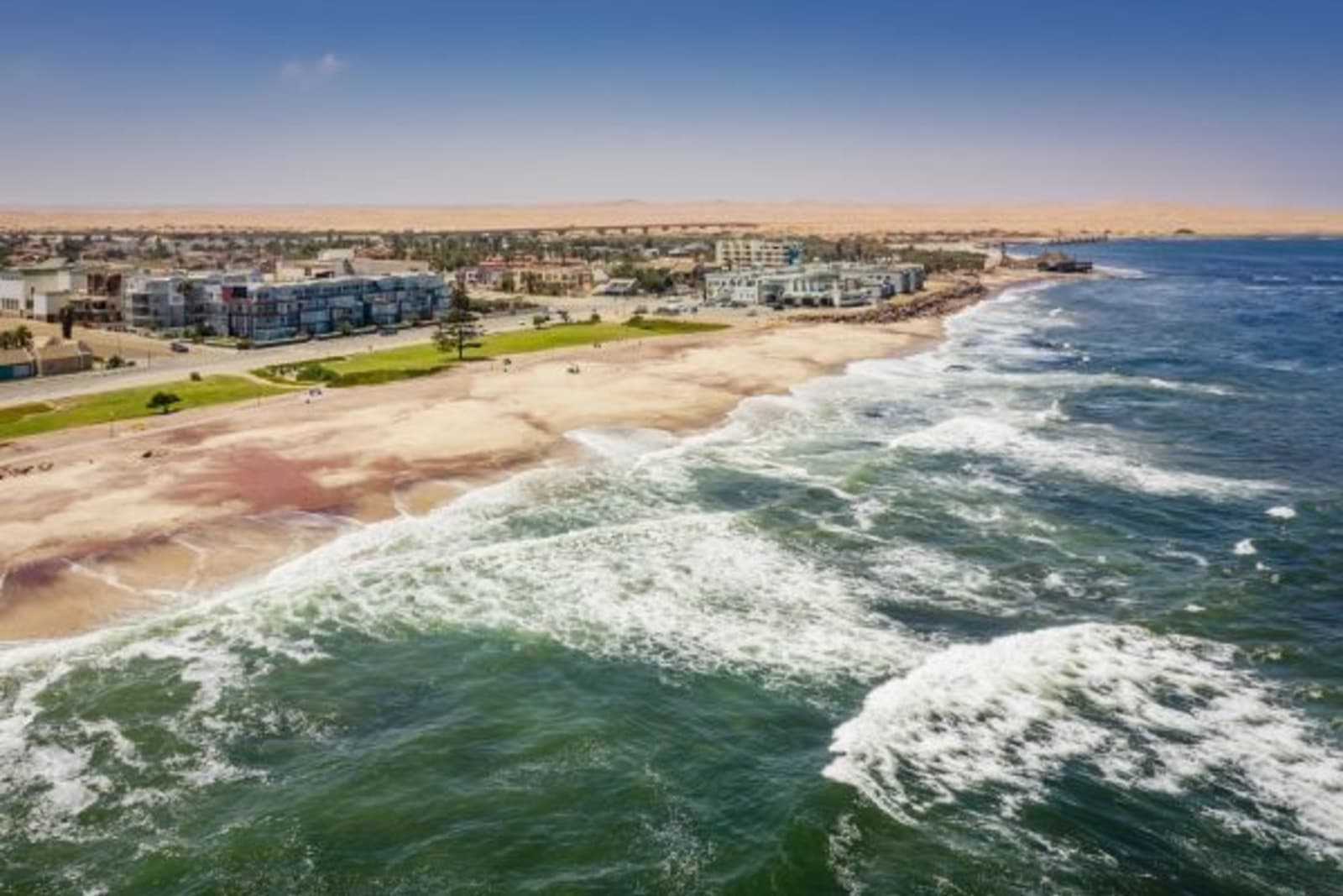 Aerial view of Skeleton coast