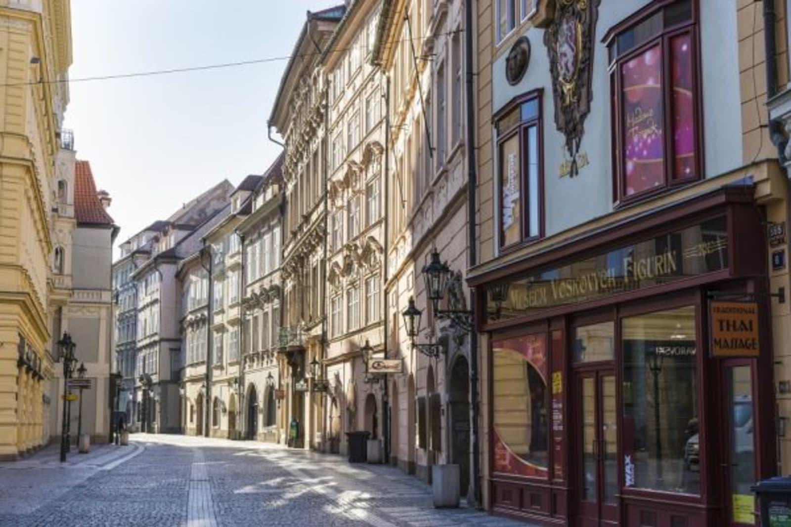 Street view of exterior shops in Old Town