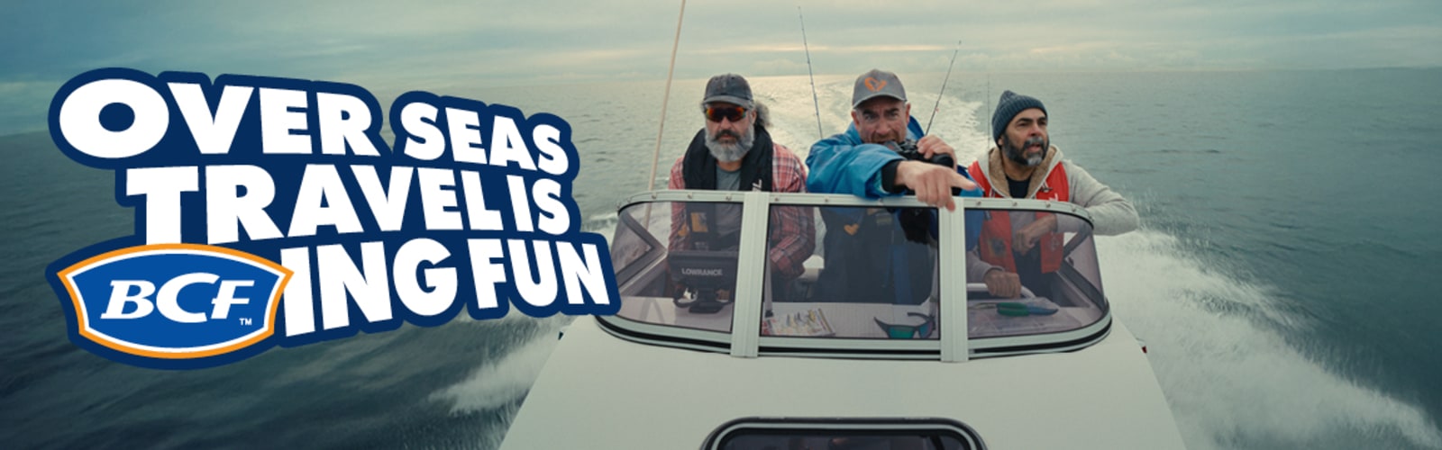 Overseas travel is BCFing fun | three men on a fishing boat