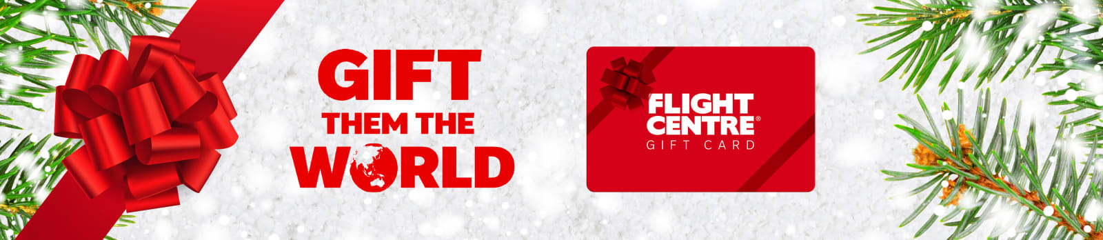 Gift them the world. Flight Centre Gift Card