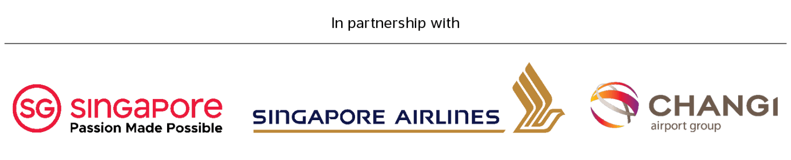 In partnership with | Singapore - Passion made possible | Singapore Airlines | Changi airport group