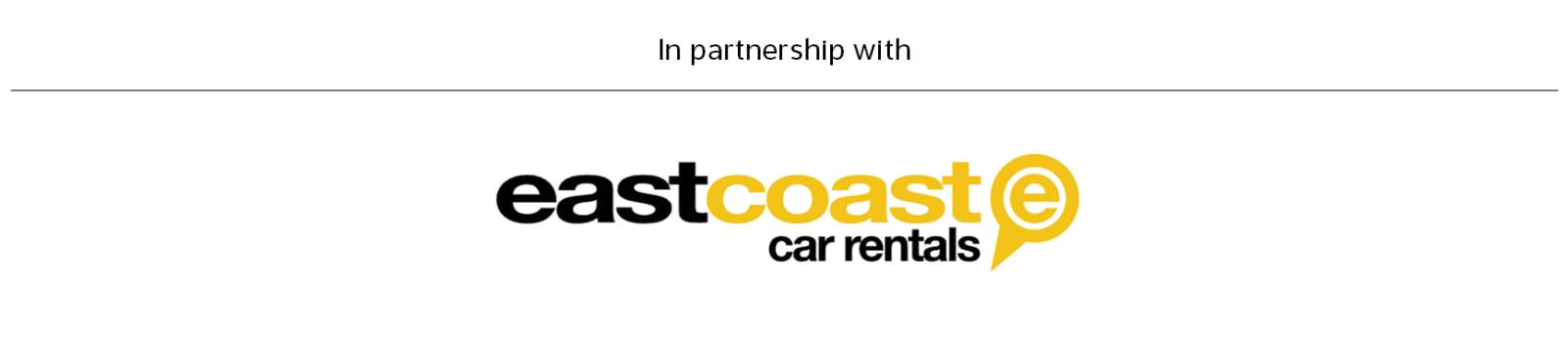 In partnership with Eastcoast car rentals