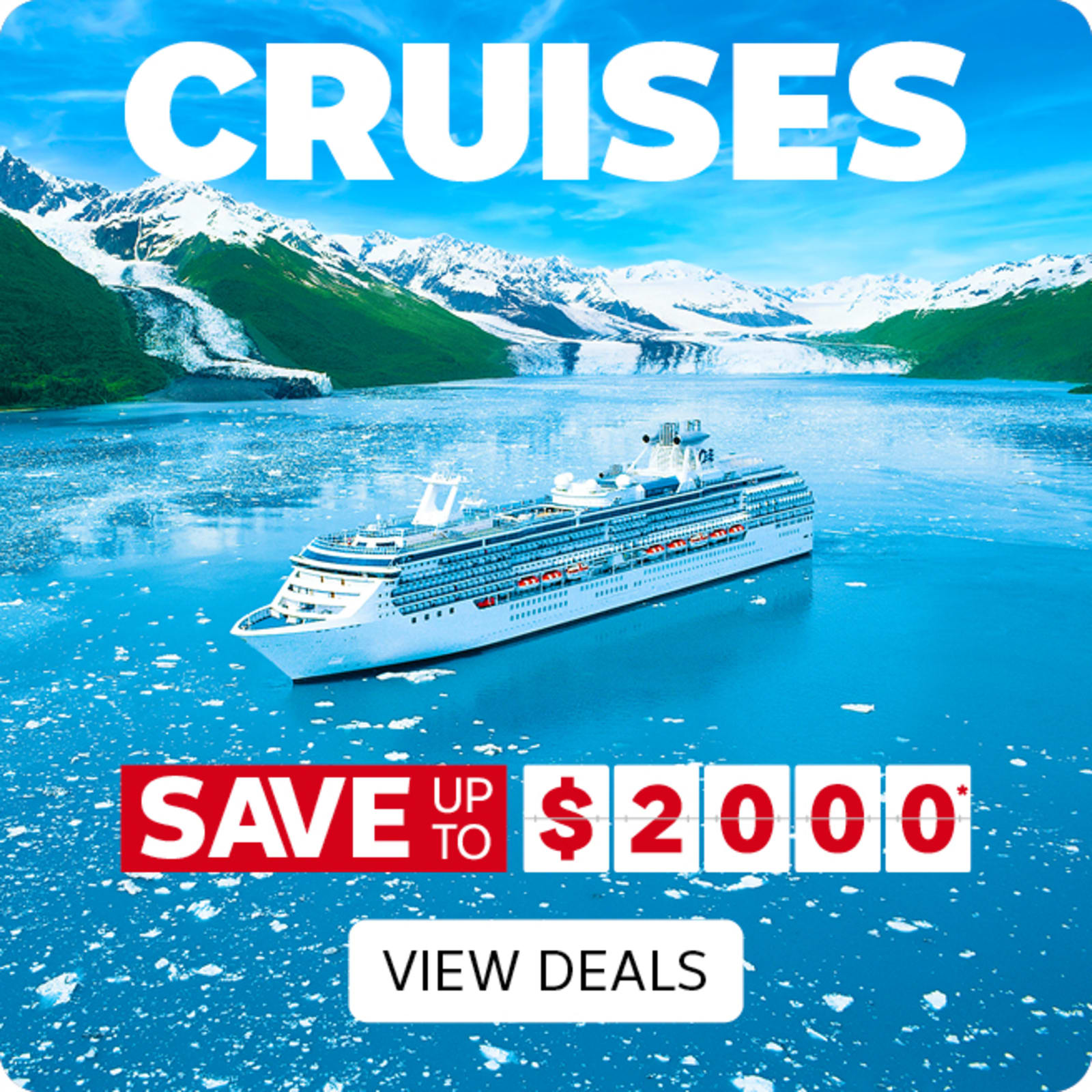 Cruises - save up to $2,000* | view deals. Cruise ship sailing through icy water