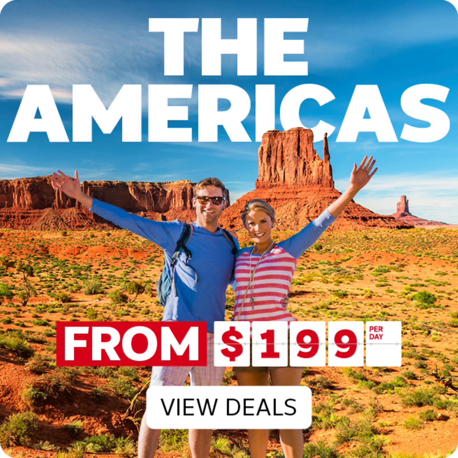 The Americas - from $199* per day | view deals. Couple posing at the Grand Canyon