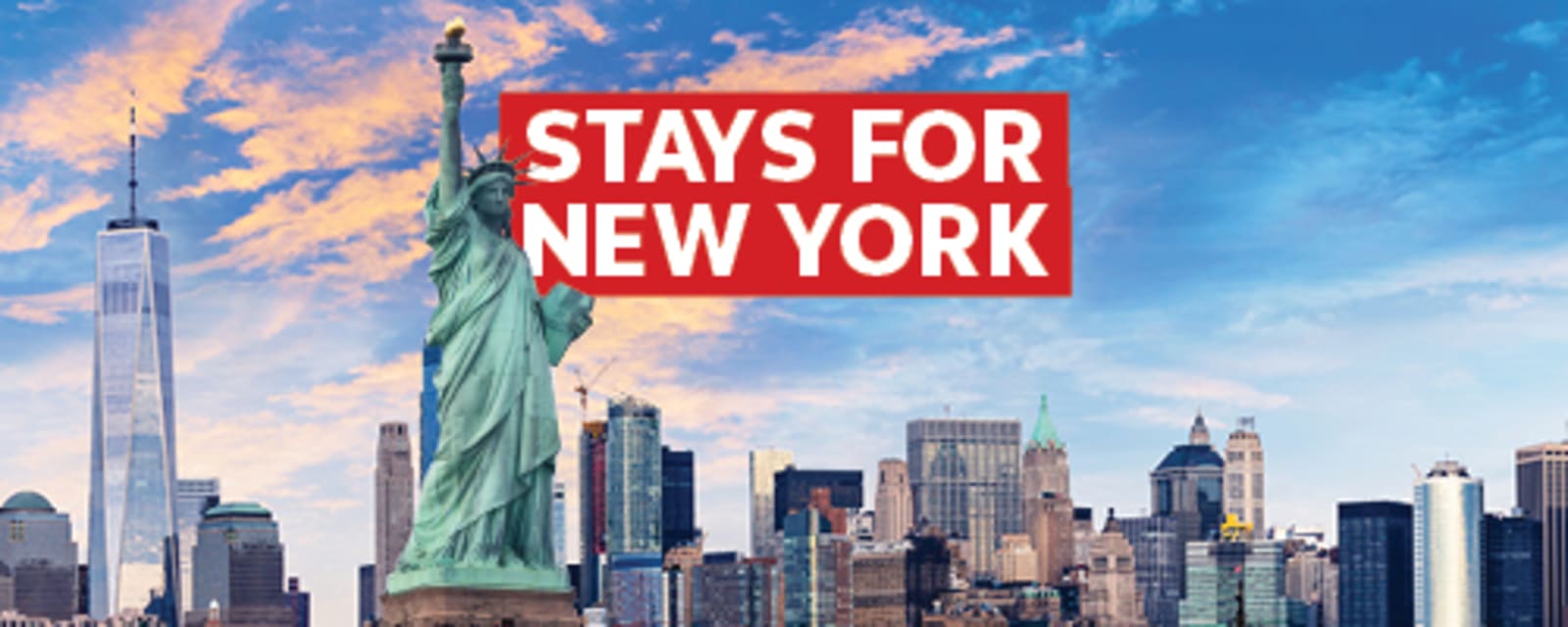 Stays for New York - Statue of Liberty and the skyline of New York City