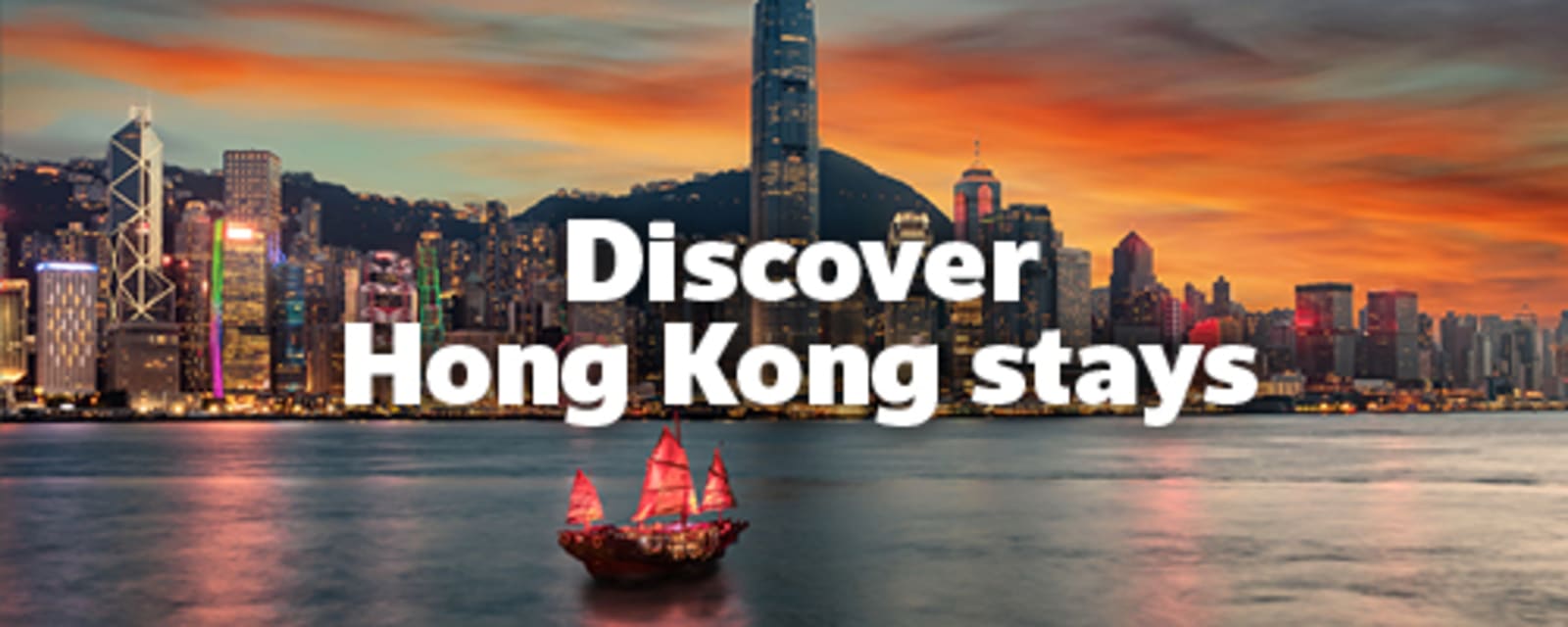 City of Hong Kong at sunset