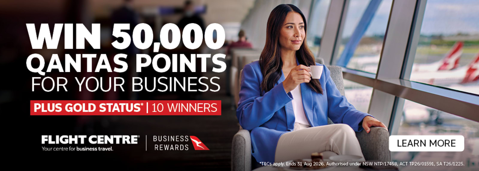 Win 50,000 Qantas Points for your business
