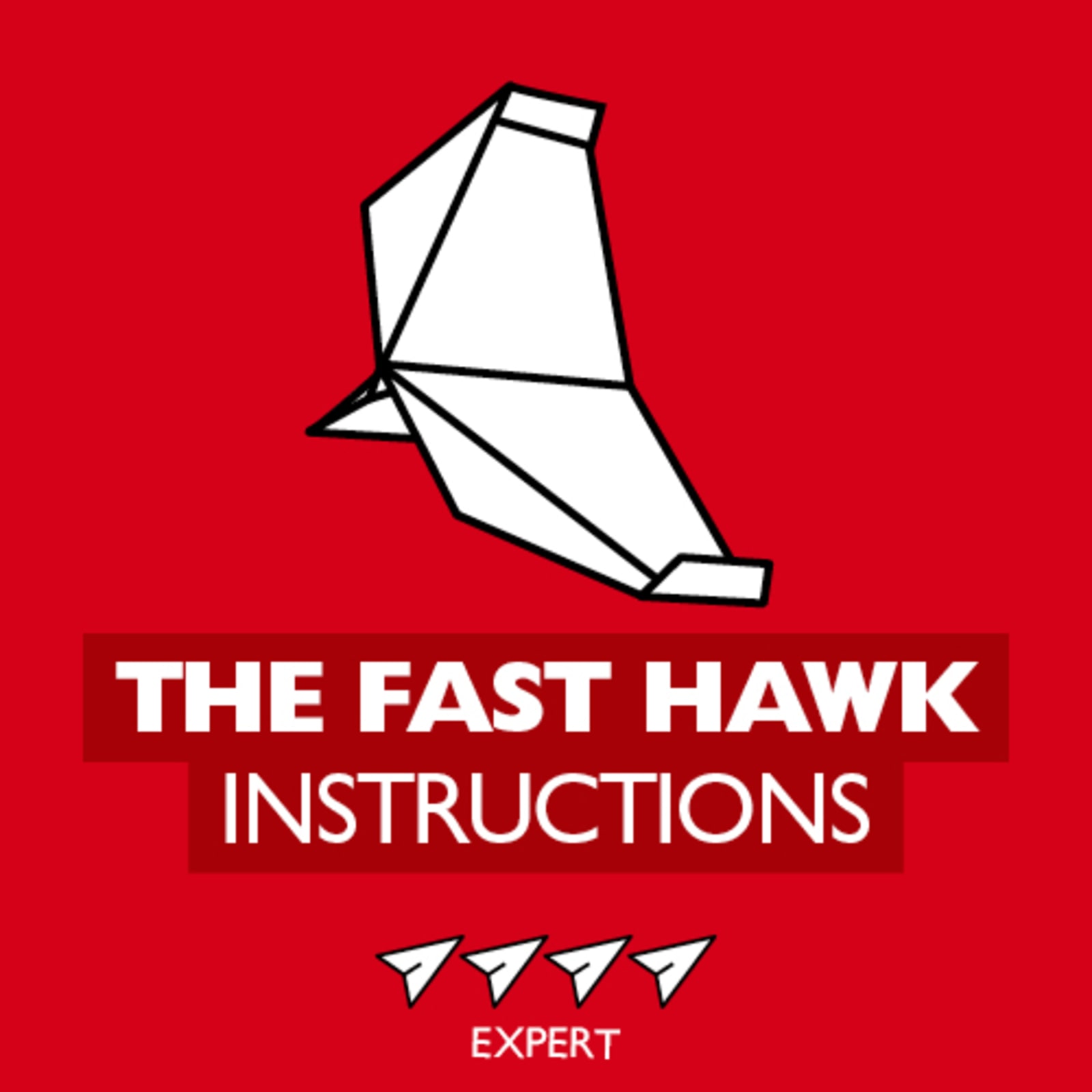 The Fast Hawk instructions - icon of a paper aeroplane