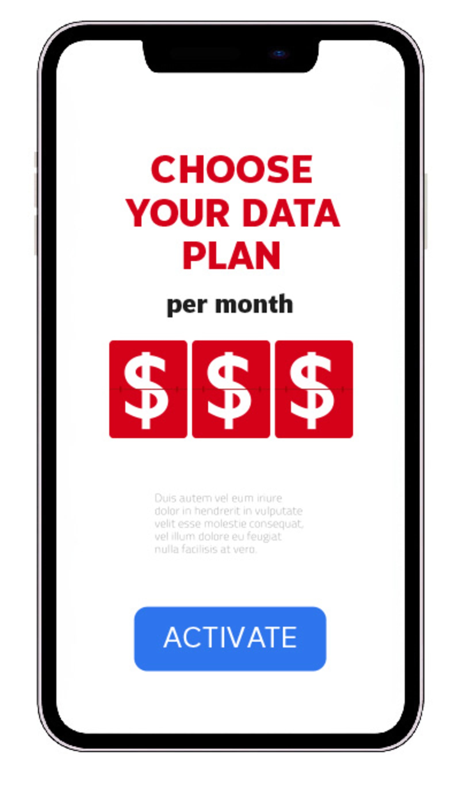 Choose your data plan