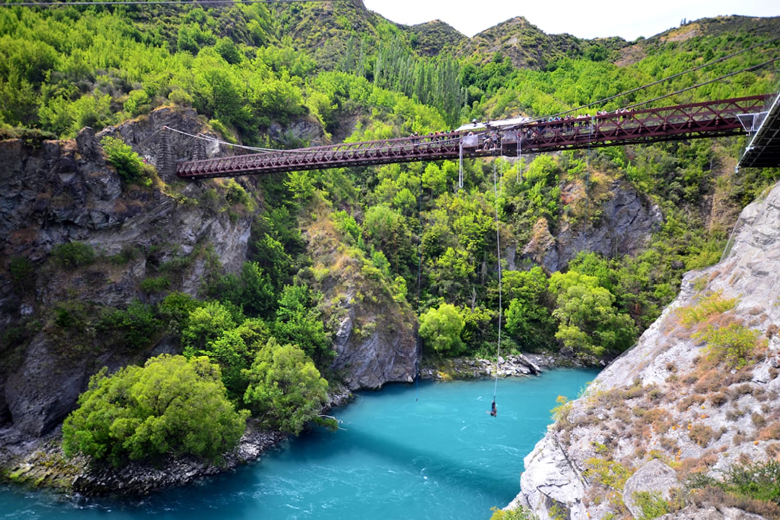Bungee jumping spot in Queenstown, New Zealand