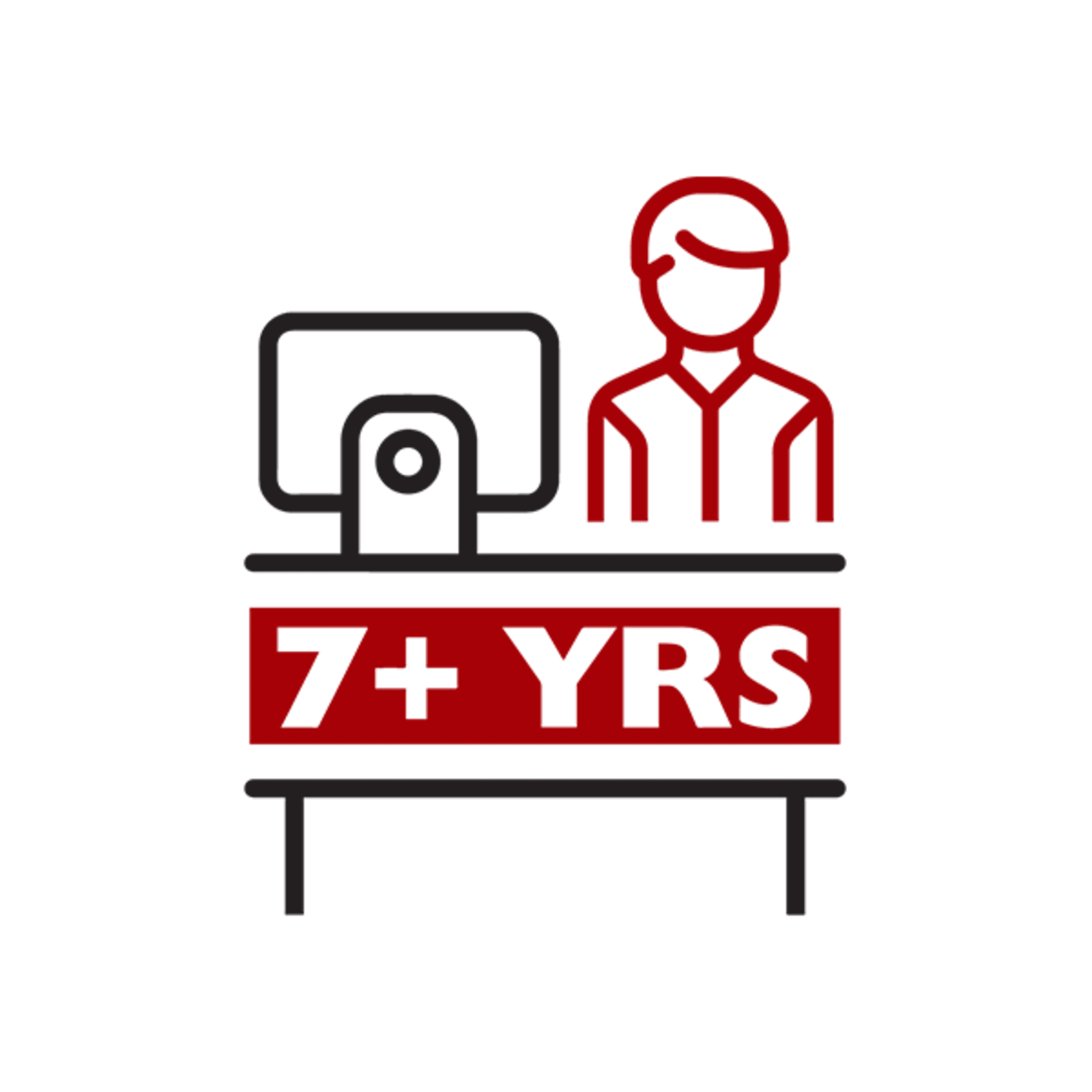 Icon of a man at a computer