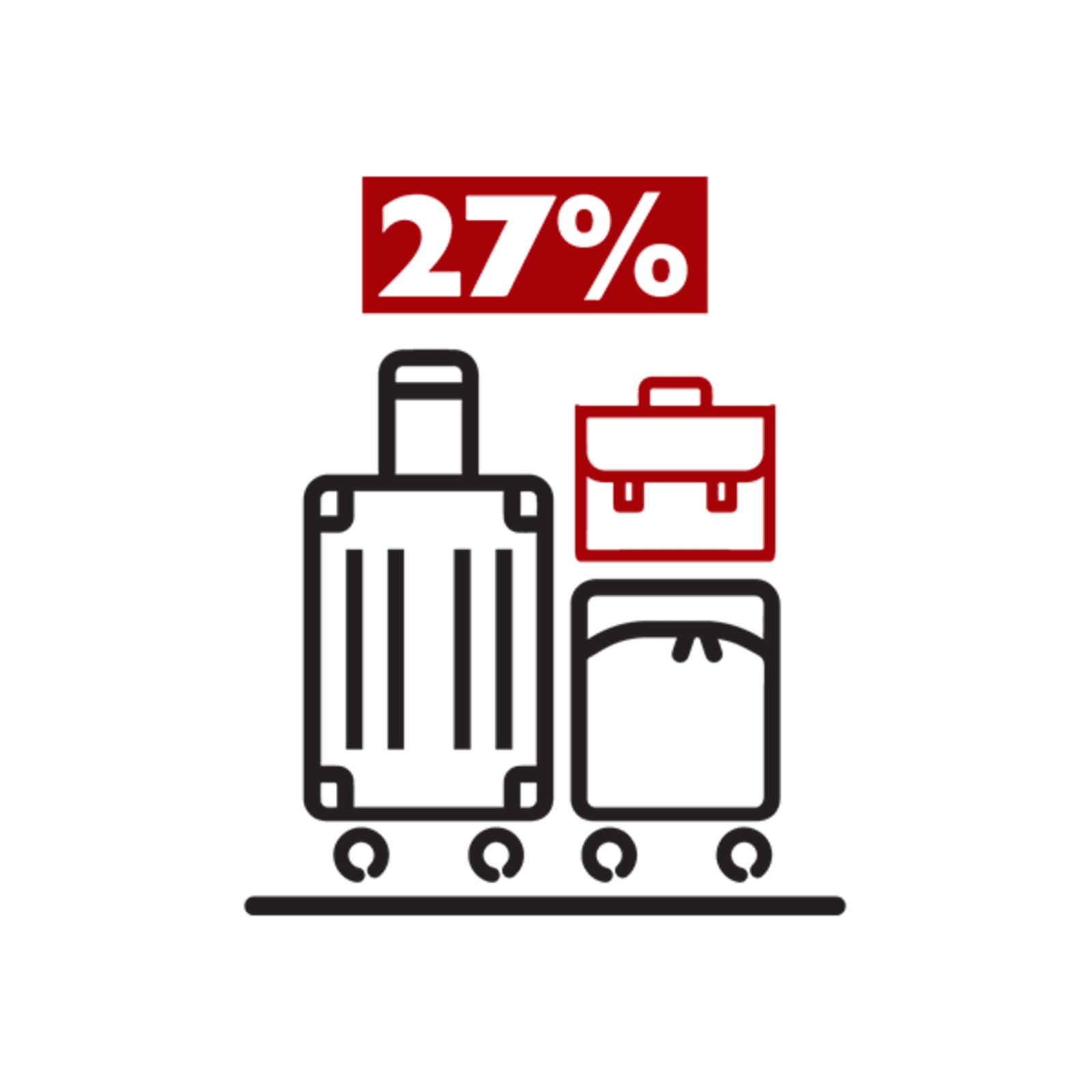 Icon of travel luggage