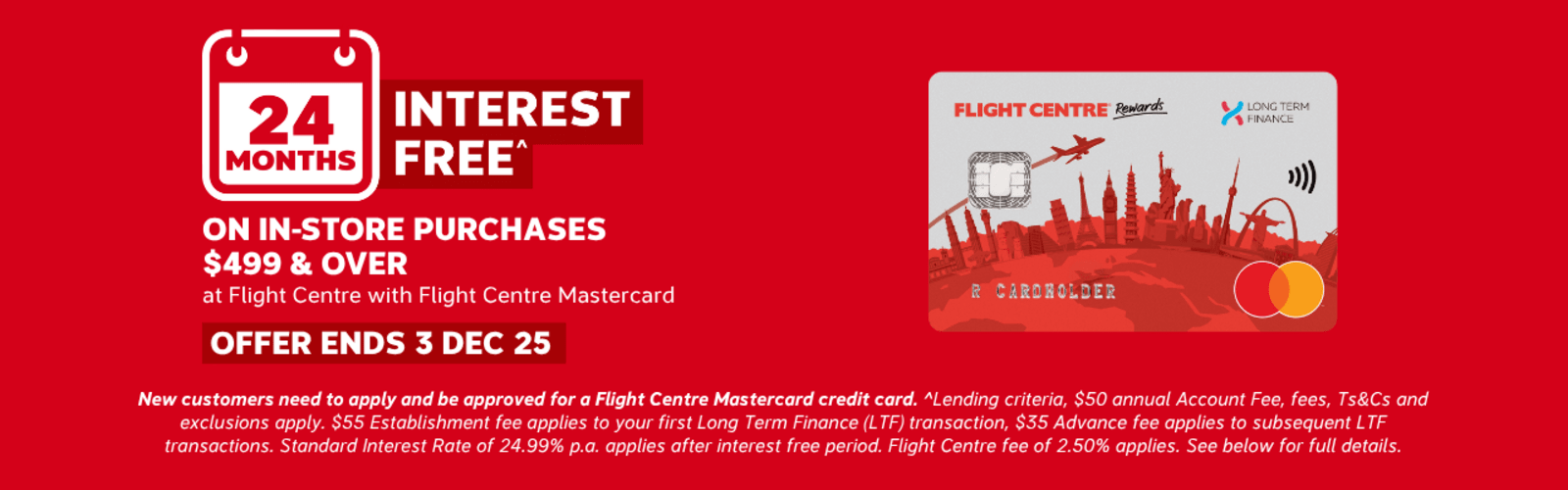 Flight Centre Mastercard Offer