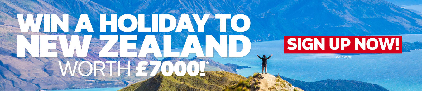 Win a holiday to New Zealand worth £7000!*