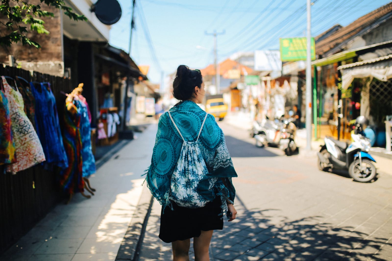 woman walking in bali