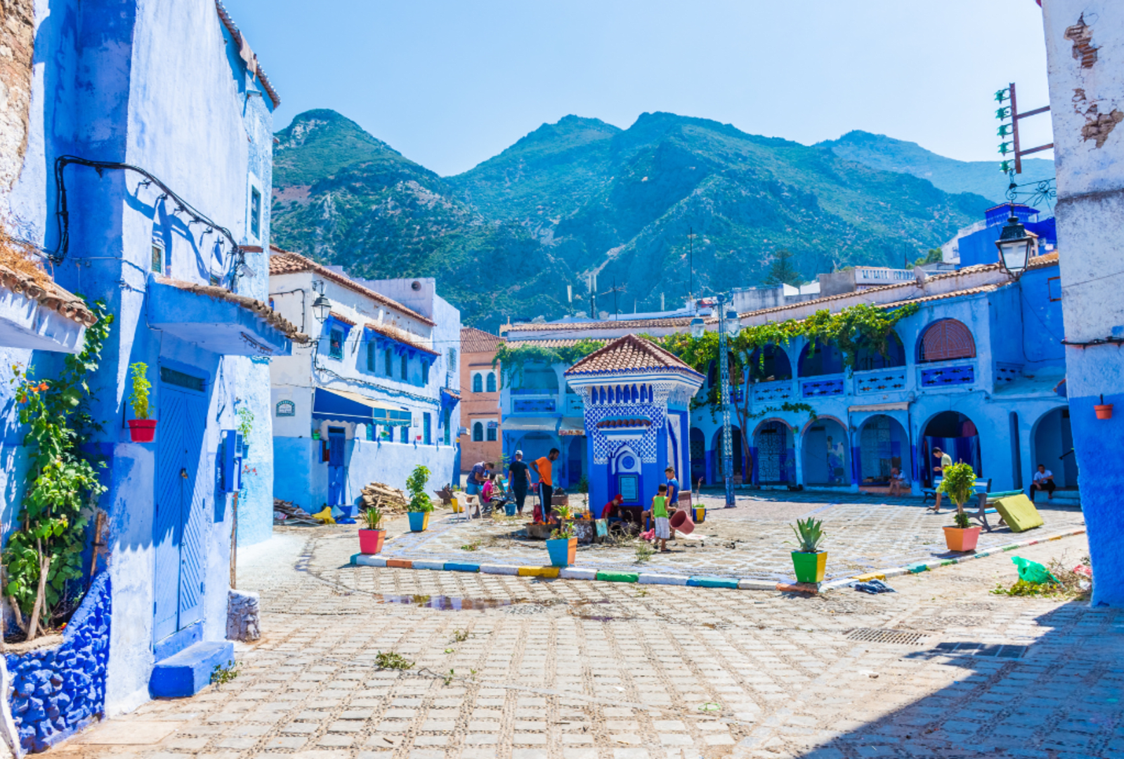 The blue buildings of Chefchaouen