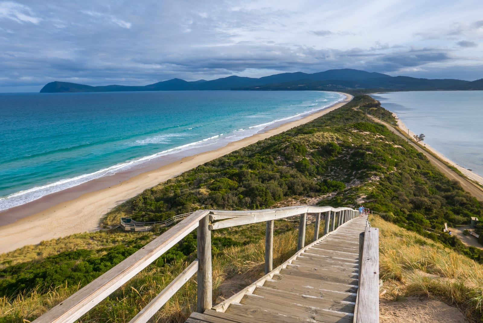 The neck of Bruny Island Tasmania