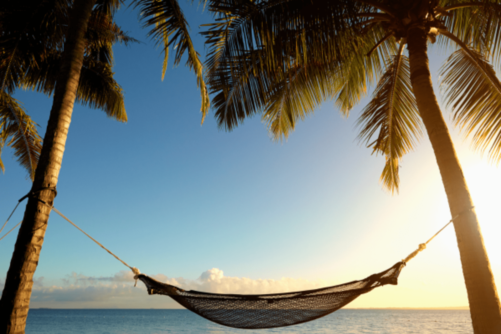 Fiji beach hammock