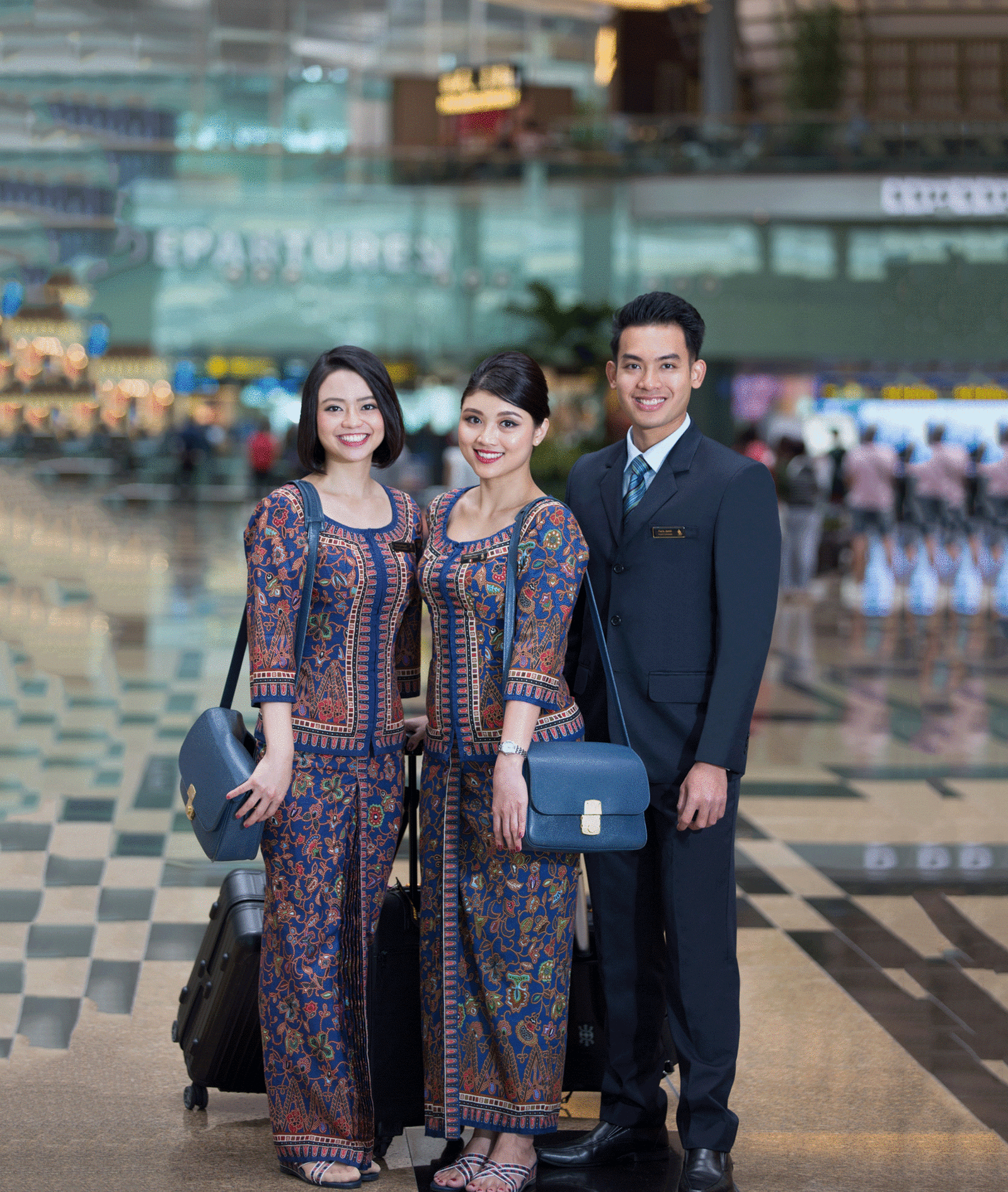 Singapore Airlines crew