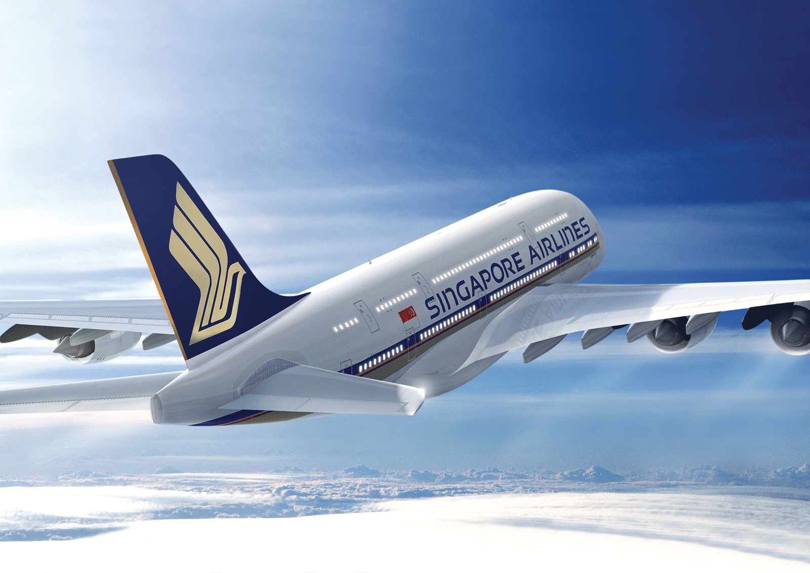 SQ A380 exterior