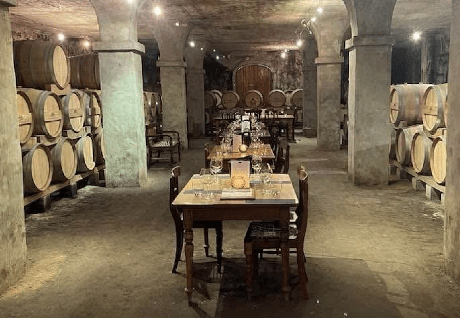 A view of a cellar in a famous wine farm in the Cape.