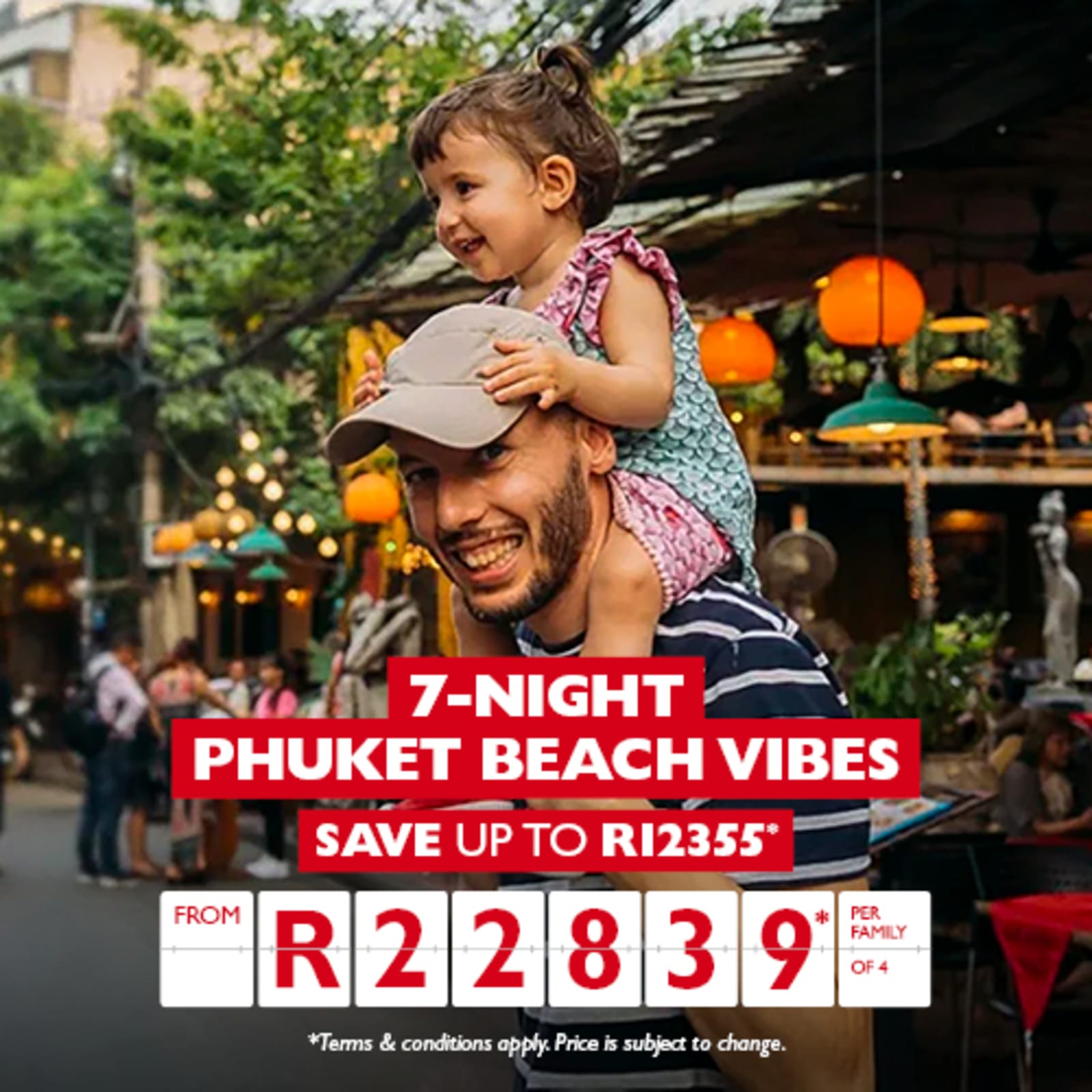 7-night Phuket beach vibes. Save up to R12355* from R22839* per family of 4