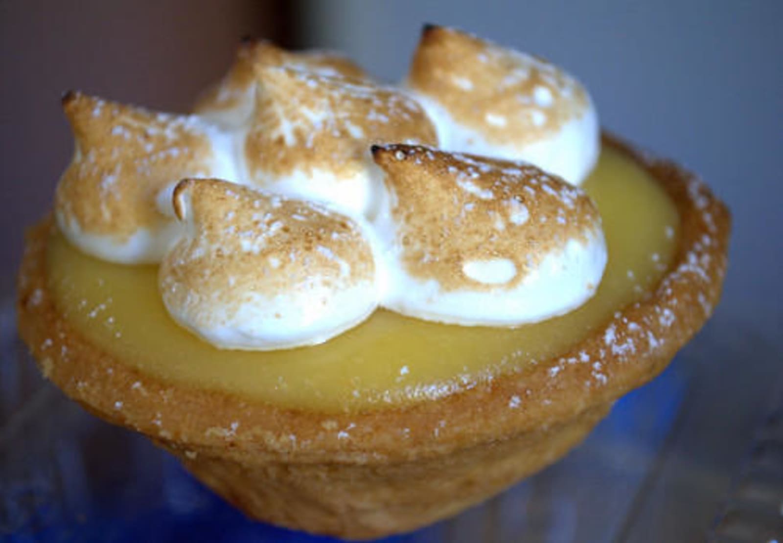 A lemon meringue tart