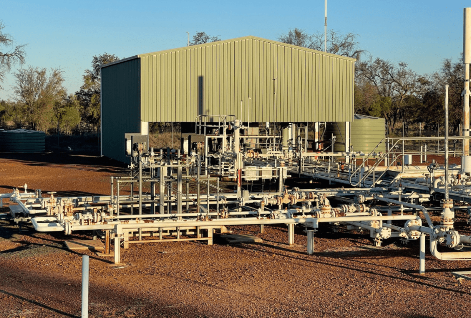 ADZ Energy's Newstead gas storage facility in Surat, Queensland.
