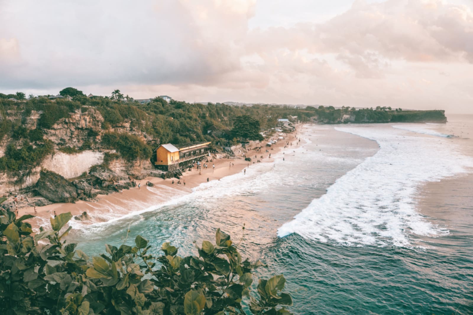 Aerial view over Balangan Beach, Bali, Indonesia