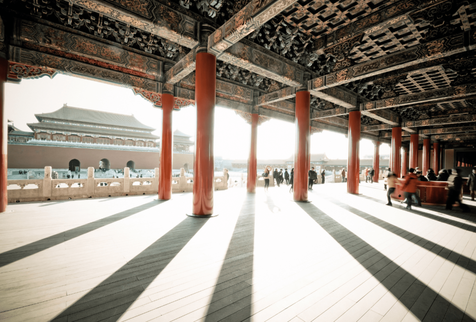 Looking out from within the Imperial Palace in the Forbidden City, Beijing